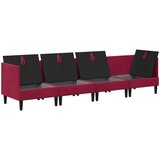  Set namještaja za dnevni boravak 4 pcs Vinska crvena Baršun | shoptok.hr