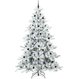  Umjetno božićno drvce s nogom Bijelo 240 cm PVC i čelik | shoptok.hr