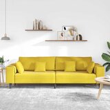 SOFA Žuta 250 x 77 x 76 cm Baršun | Eponuda.com