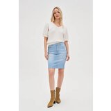 Marisse Cotton Blouse With Puffed Sleeves, White | ePonuda.com