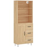  Visoka komoda hrasta sonome 69,5x34x180cm od konstruiranog drva | shoptok.hr