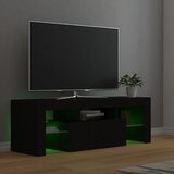 TV ormarić s LED svjetlima crni 120 x 35 x 40 cm | Eponuda.ba
