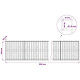  Gabion s žicom debljine 3 5 mm i mrežom 10x10 cm 900x30x100 cm - 30 cm 100 cm 900 cm | shoptok.hr