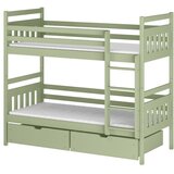 Molarem Home Drveni dječji krevet na kat Adas s ladicom - olive - 190x90 cm - Bez madraca | shoptok.hr