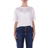 Dondup Majice s kratkimi rokavi DS077JF0350D Bela | Shoptok.si