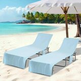 vidaXL Brisače za ležalnik 2 pcs Modra 210 x 75 cm Cene