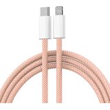  Usb kabl Braided PD Type C na Lightning 20W pink | Eponuda.com