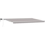  Skrovita tenda Svijetlo siva 500 × 300 cm Tkanina i čelik | shoptok.hr