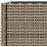  Vrtne sadilice s policom 2 kom sive 70 x 28 x 70 cm poliratan | shoptok.hr