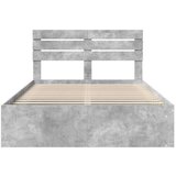  Konstrukcija postelje Beton 140 x 200 cm Masivno borovo les, (5000102648) | Shoptok.si
