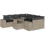  9-dijelni set vrtnih sofa od poliratana s jastucima svjetlosivi | shoptok.hr
