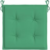  Jastuci za vrtne stolice 2 kom zeleni 40 x 40 x 4 cm od tkanine | shoptok.hr