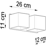  Sollux SL.0657 - Zidna svetiljka QUAD 2xG9/40W/230V crna | Eponuda.com