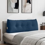 vidaXL Poglavni vzglavnik Modra 120 x 24 x 50 cm blago | Shoptok.si