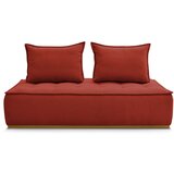 Bobochic Paris Opečnato oranžna sedežna garnitura iz tkanine bouclé 175 cm Elisa – | Shoptok.si