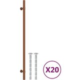  Ručke za ormarić 20 kom brončane 320 mm od nehrđajućeg čelika | shoptok.hr