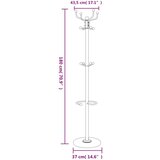  Za kapute s držačem za kišobrane crni 180 cm od željeza | shoptok.hr