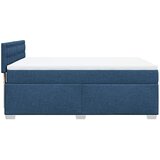  Krevet s oprugama i madracem plavi 140 x 190 cm od tkanine | shoptok.hr