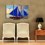 Wallity zidni sat 3PATCS-7, 66x45 cm, 3 dela Cene