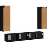  Komplet TV omaric 3 pcs Črna Konstruiran les - - črna - 57.12 - 30 x 31 x 100 cm - 2025-vidaXL-Uvoz_2 | Shoptok.si