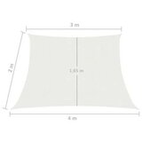 vidaXL Senčno jadro 160 g/m² belo 3/4x2 m HDPE, (20729438) | Shoptok.si