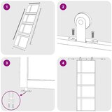  Klizna vrata zlatna 76x205 cm prozirno staklo ESG i aluminij | shoptok.hr