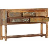  Komoda od masivnog obnovljenog drva 120 x 30 x 75 cm Šarena | shoptok.hr