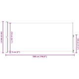  Uvlačiva bočna tenda za terasu 220 x 500 cm smeđa | shoptok.hr