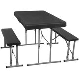  Set za catering stol + klupe 105 x 65 x 69 cm crni Cijene