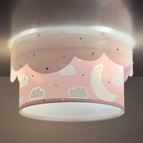 Dalber 61236S - Dečije stropno svetlo MOON 2xE27/60W/230V ružičasta | Eponuda.com