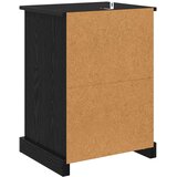  Noćni ormar 2 pcs Crni hrast 36 x 43 x 60 cm Konstruirano drvo | shoptok.hr