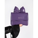 Shelvt Small purple women's handbag with bow | Shoptok.si