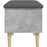  Klupa za pohranu siva boja betona 62x42x46 cm konstruirano drvo | Eponuda.ba
