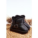 Boto Children's Eco Leather Snow Boots with Strap Black Orinor | ePonuda.com