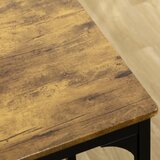  5-dijelni set barskih stolova u industrijskom stilu 1 stol i 4 stolice crno-smeđi | shoptok.hr