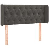vidaXL Uzglavlje s ušima tamnosivo 103x16x78/88 cm baršunasti | shoptok.hr