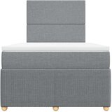  Krevet s oprugama i madracem svjetlosivi 120x190 cm od tkanine | shoptok.hr