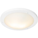 QAZQA Moderna stropna svetilka bela 41 cm IP44 - Yuma Cene