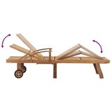  Ležalnik iz trdne tikovine | Shoptok.si