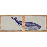 Madre Selva set od 2 podmetača za stol Blue Whale, 45 x 30 cm