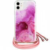 Nillkin storm silikonski ovitek z vrvico za iPhone 12 Pro Max - roza Cene