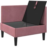 SOFA s pohranom Ružičasta Baršun | shoptok.hr