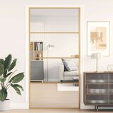 Sobna vrata tanka zlatna 102 5x201 5 cm kaljeno staklo | shoptok.hr