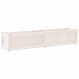  Vrtna sadilica bijela 150 x 31 x 31 cm od masivne borovine | shoptok.hr