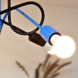  plafonski luster oxford 4xE27/15W/230V crna/plava | Eponuda.com
