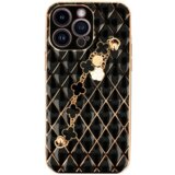Onasi Glamur silikonski ovitek z zapestnico za iPhone 13 6.1 - črn Cene