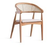 Hanah home vegas - natural natural dining table & chairs set (4 pieces) | ePonuda.com
