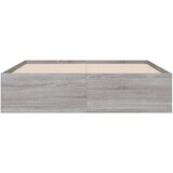 vidaXL Posteljni okvir s predali siva sonoma 120x190 cm inženirski les | Shoptok.si