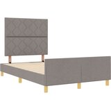 vidaXL Postelja v taupe barvi - 120x190 cm, Tkanina, (22049396) | Shoptok.si