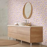  Tapeta - Cute Creamy Little Flowers - Small flowers with creamy - wind-blown petals on a blue background. 50x1000 | shoptok.hr